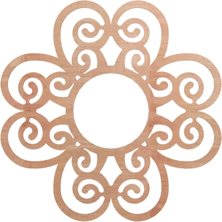 Ekena Millwork Cohen Wood Fretwork Pierced Ceiling Medallion, Cherry, 40"OD x 13 5/8"ID x 3/8"T CMWP40X40X0375COCH